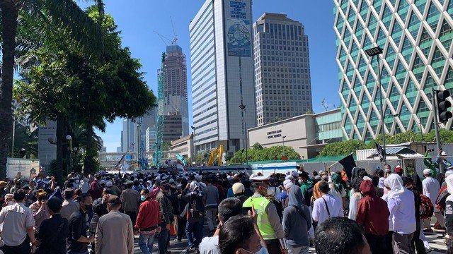 Massa Reuni 212 Hanya Bisa Sampai Thamrin, Putar Balik ke HI Sambil Salawat