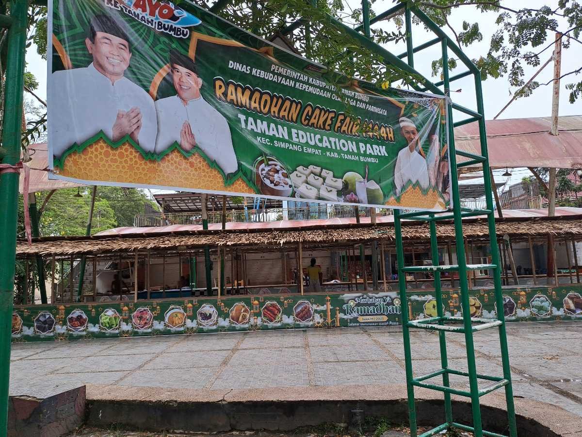 Ditinggal Pedagang, Cake Fair Ramadhan 2023 Pemkab Tanbu “Terbengkalai”