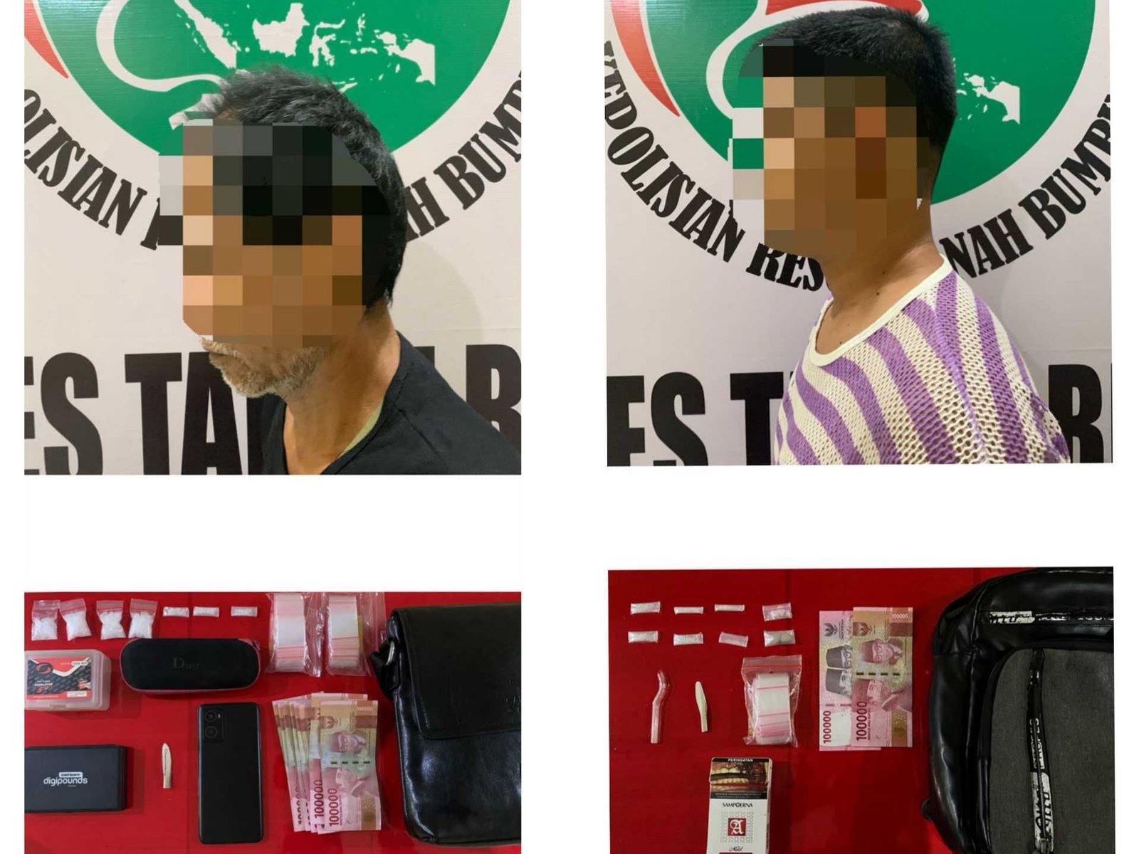 Bravo! Polres Tanah Bumbu Ringkus 2 Pria Jaringan Pengedar Narkoba