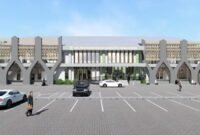 Design Gambar Tampak Depan Bangunan Mall Pelayanan Publik
