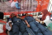 Kegiatan donor darah bertempat di Pendopo Serambi Madinah, Kawasan Kantor Bupati Tanah Bumbu di Batulicin. Foto : Mc Tanbu