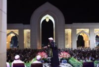 tausiyah agama oleh Habib Musthofa bin Sholeh Al-Haddar dari Martapura. Foto : Mc Tanbu
