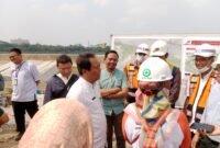Kabag PLH Setko Administrasi Jakarta Utara, Ardan Solihin meninjau Pembangunan TPS Waduk Cincin 