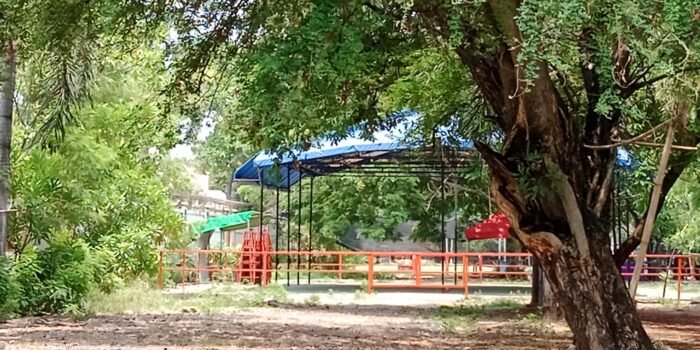 Foto: Gantangan Burung Berdiri Kokoh di Atas Lahan RTH sepanjang Jln Bisma