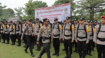 Polres Banjar gelar Apel Pergeseran Pasukan Pengamanan Pilkada 2024