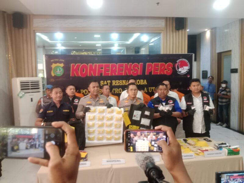 Foto: Polres Metro Jakarta Utara menggelar Konferensi Pers pengungkapan 19 kasus Narkoba dalam Operasi Nila Jaya 2025