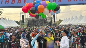 Pemkab Tanah Bumbu Apresiasi Acara Fun Bike Dalam Rangka HUT Laskar Merah Putih