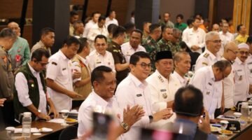 Koordinasi Lintas Sektor, Bupati Tanah Bumbu Hadiri Rakor Pengendalian Karhutla