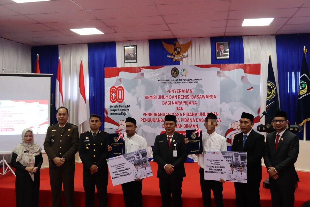 Perayaan HUT RI ke-80, Ratusan Warga Binaan Lapas Batulicin Dapat Remisi