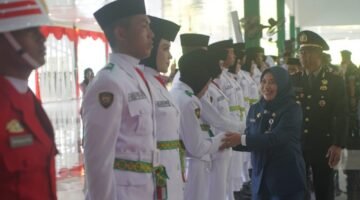 Usai Jalani Latihan Fisik dan Mental, Sebanyak 48 Anggota Paskibraka Tanah Bumbu Dikukuhkan