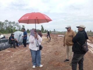 Diduga Mangkrak!, DPRD Banjar Sidak Proyek Pematangan Lahan RS Tipe D Gambut 