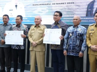 Mimpi Konektivitas Terwujud, Kontrak Jembatan Pulau Laut Tanah Bumbu–Kotabaru Resmi Diteken