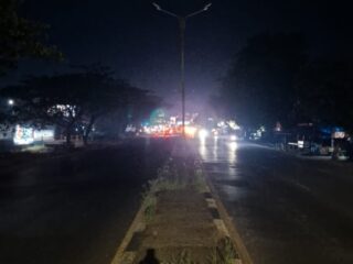 Pencurian Kabel PJU di Jalan A Yani Gambut, Belasan Lampu Jalan Padam