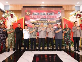 Pemkab Tanbu Apresiasi AKBP Arief Prasetya, Sambut Kapolres AKBP Novy Adi Wibowo