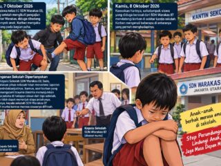 DIDUGA JADI KORBAN PERUNDUNGAN, SISWA KELAS I SDN WARAKAS 03 ALAMI TRAUMA — PENANGANAN SEKOLAH DIPERTANYAKAN